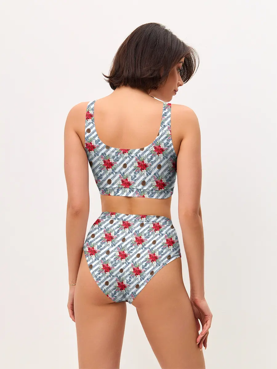 Женские топ и трусы / Новогодние украшения и блестки