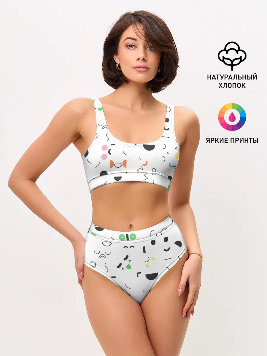 Женские топ и трусы / TOCA BOCA УЗОР ФОН