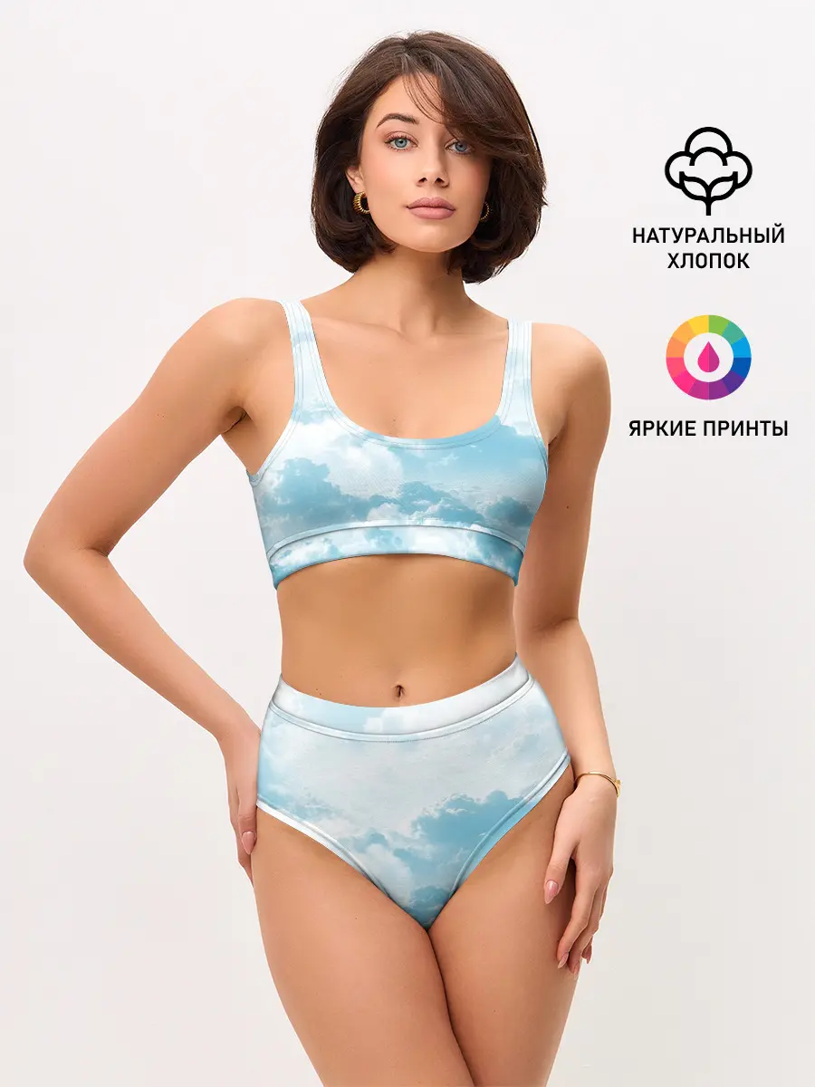Женские топ и трусы / Плотные облака