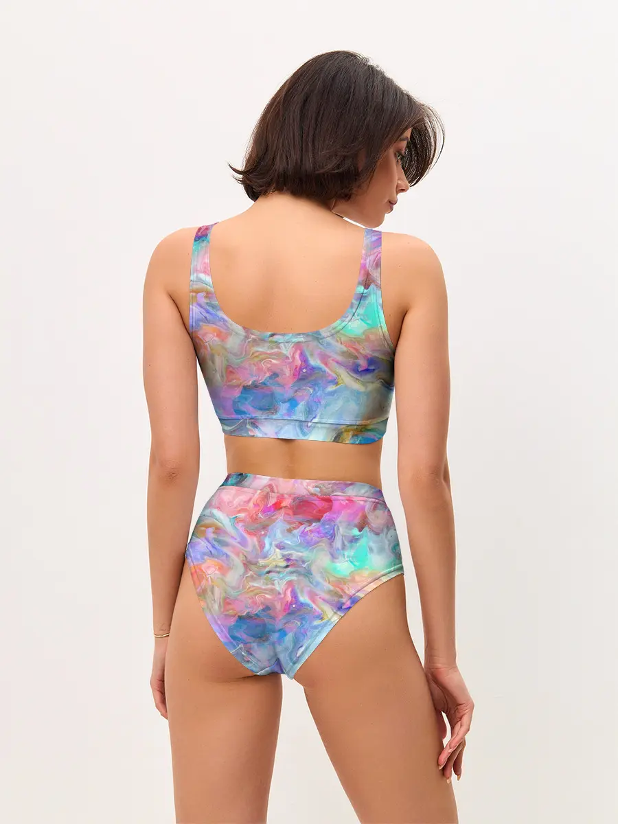 Женские топ и трусы / Радужное небо