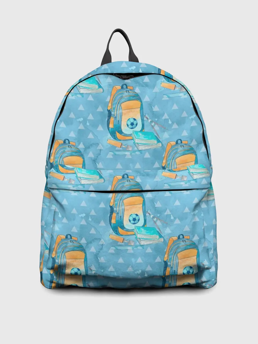 Рюкзак джинсовый / Школьник - футболист