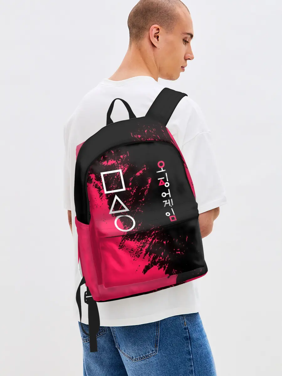 Рюкзак джинсовый / Игра в кальмара | Squid game