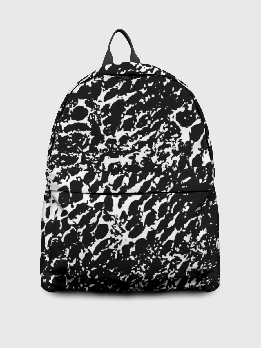 Рюкзак джинсовый / Хаос белого на черном