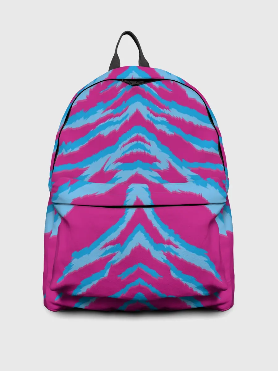 Рюкзак джинсовый / Неоновая шкура тигра