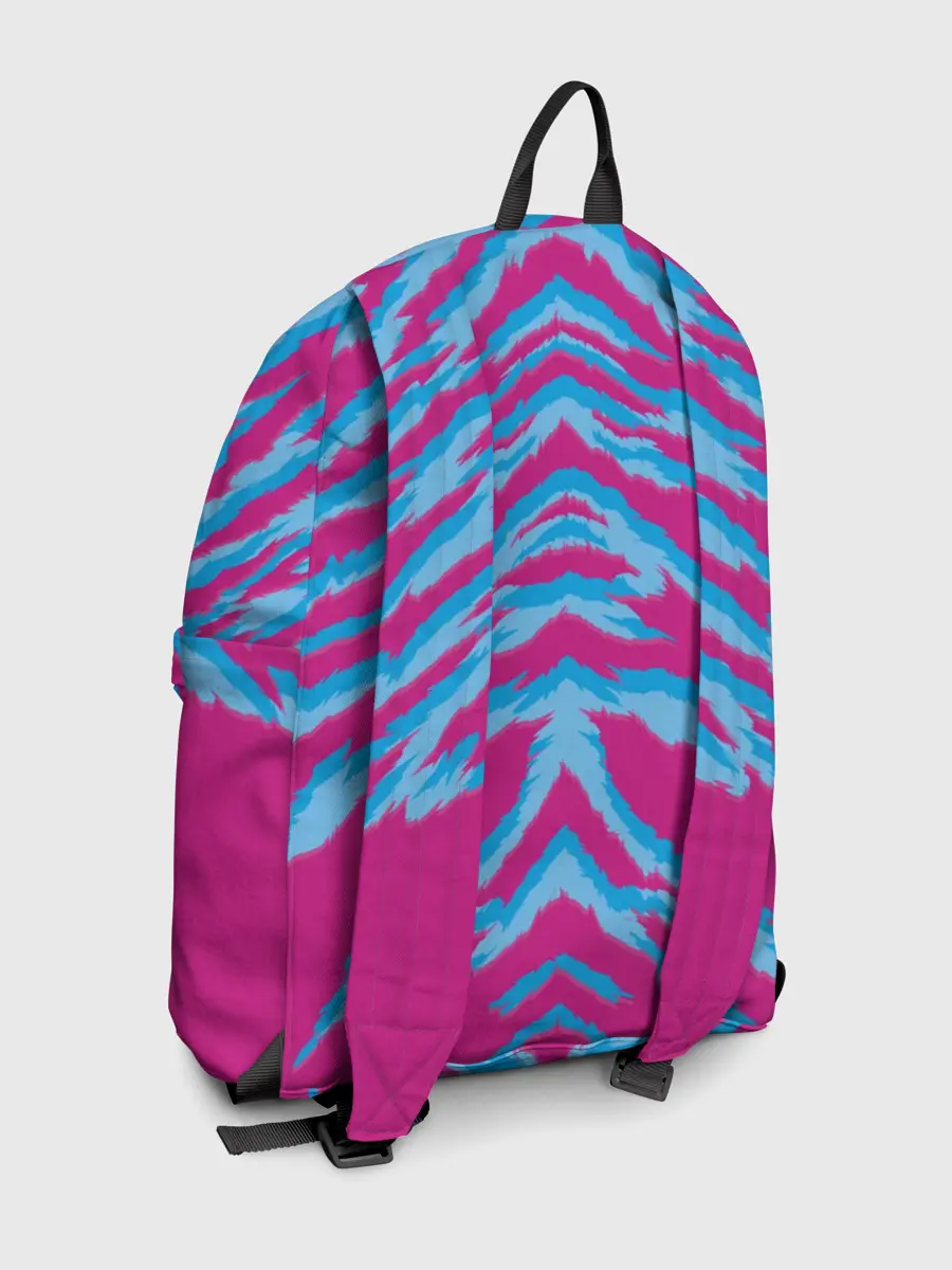 Рюкзак джинсовый / Неоновая шкура тигра