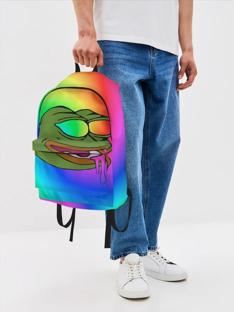 Рюкзак джинсовый / Pepe rainbow