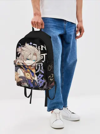 Рюкзак джинсовый / Альбедо / Genshin Impact
