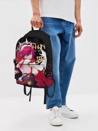 Рюкзак джинсовый / Розария / Genshin Impact