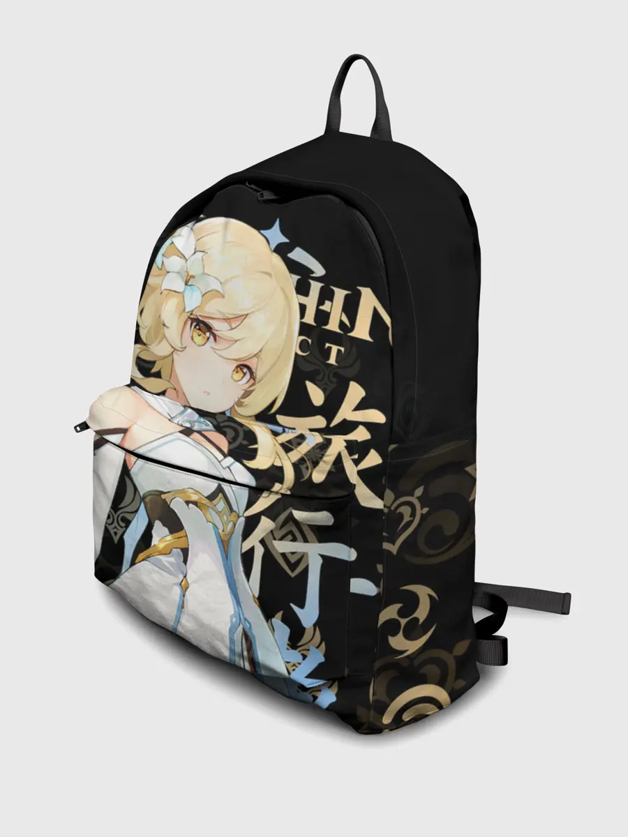 Рюкзак джинсовый / Путешественница / Genshin Impact