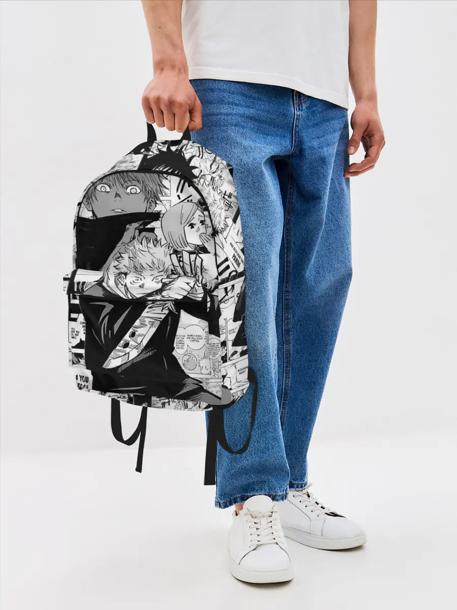 Рюкзак джинсовый / Манга Jujutsu Kaisen