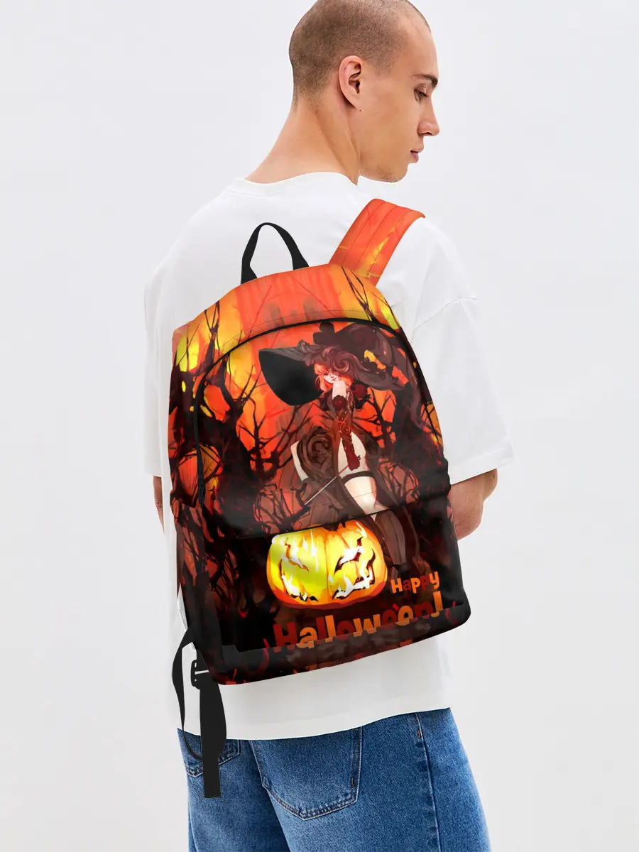 Рюкзак джинсовый / Колдунья со смычком