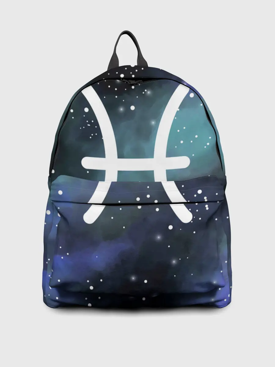 Рюкзак джинсовый / Рыбы / Pisces, Знак зодиака