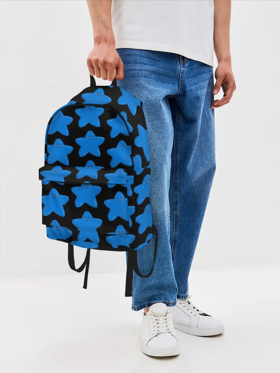Рюкзак джинсовый / улыбка звезды