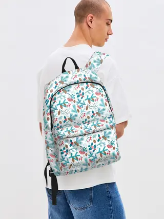 Рюкзак джинсовый / Морозная Зимняя Свежесть