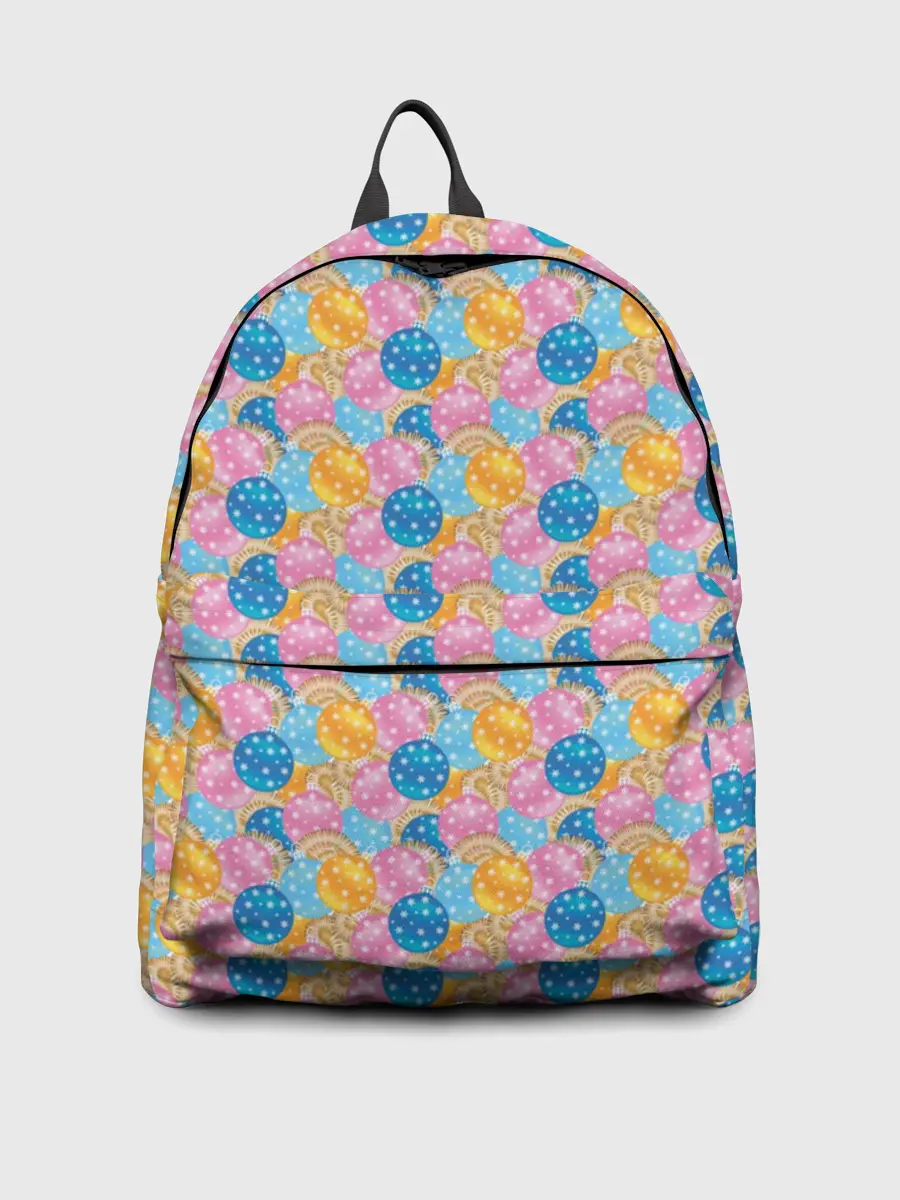 Рюкзак джинсовый / Новогодние Ёлочные Шары