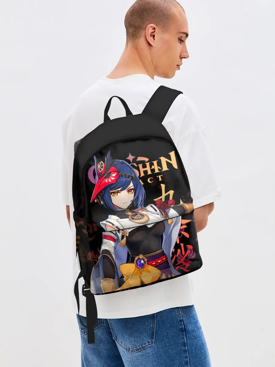 Рюкзак джинсовый / Сара / Genshin Impact