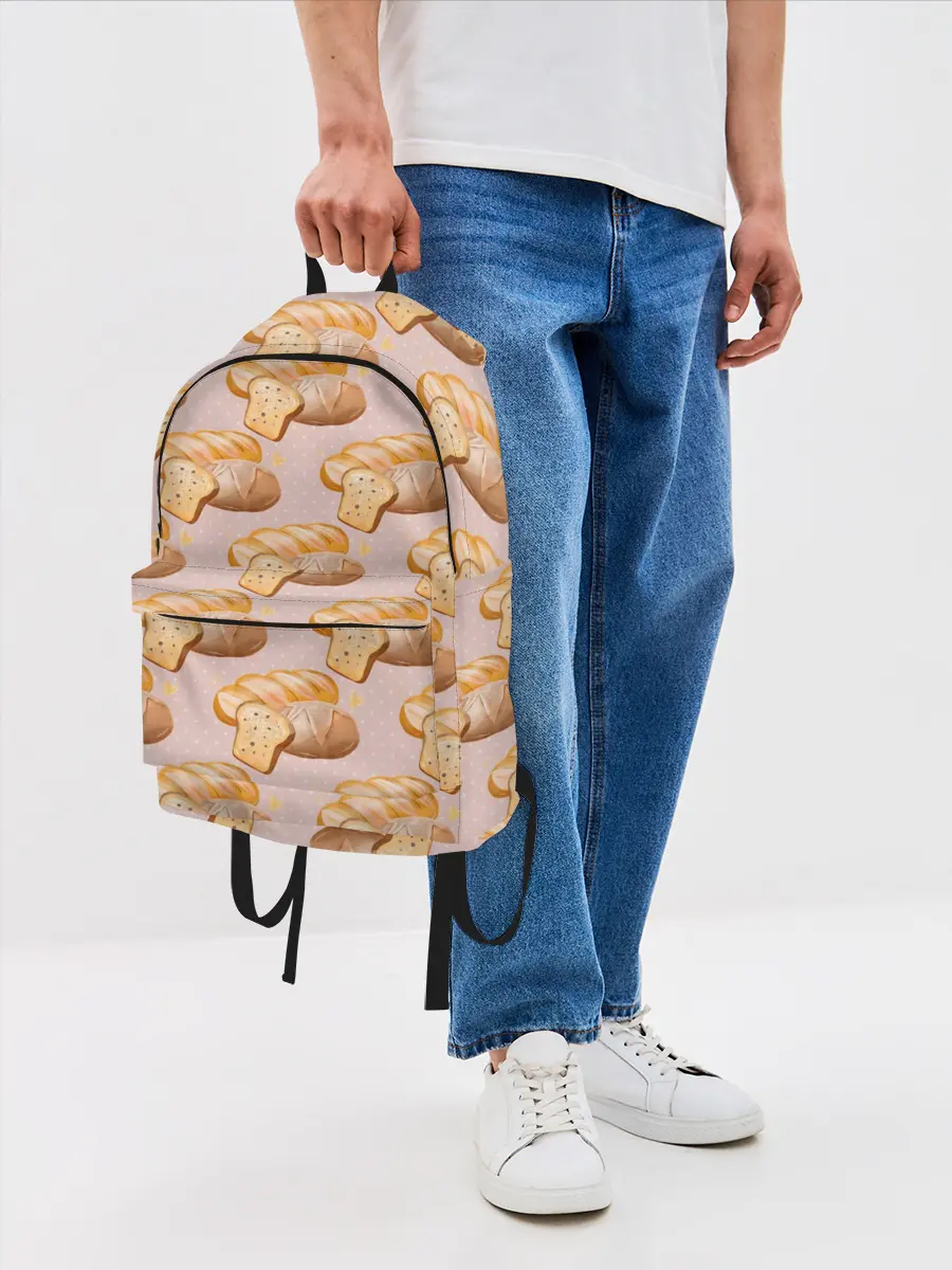 Рюкзак джинсовый / Выпечка - хлеб