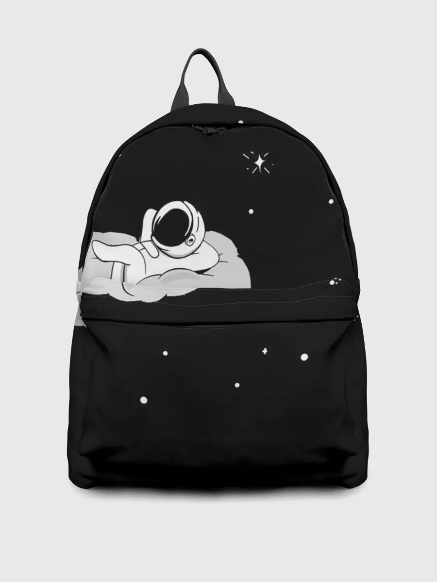 Рюкзак джинсовый / Космонавт на облаке