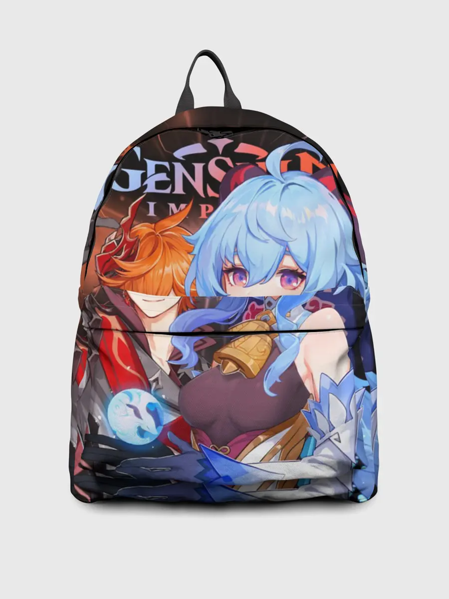 Рюкзак джинсовый / Тарталья и Гань Юй, Genshin Impact