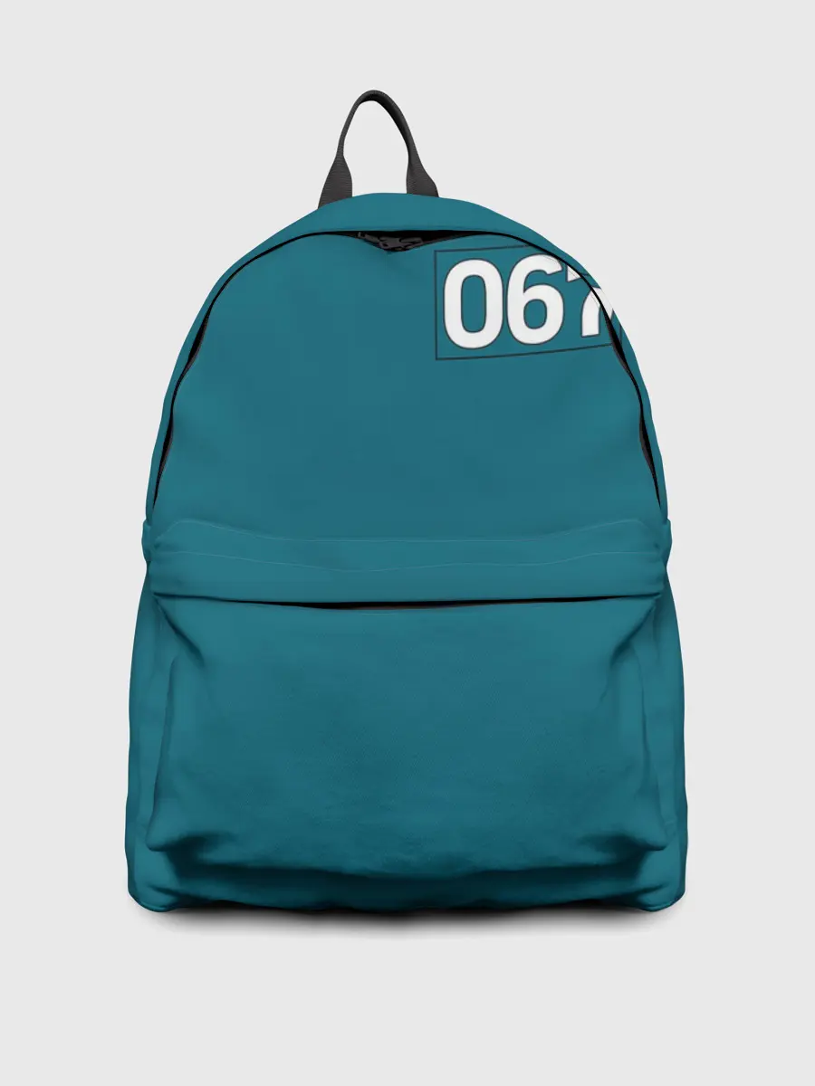 Рюкзак джинсовый / Игра в кальмара | Номер на спине