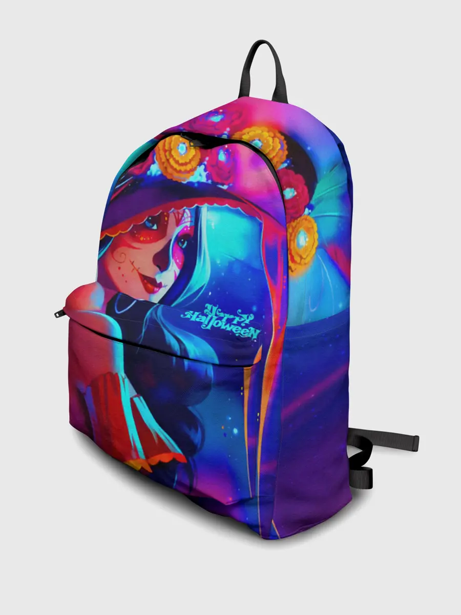 Рюкзак джинсовый / Неоновая ведьма