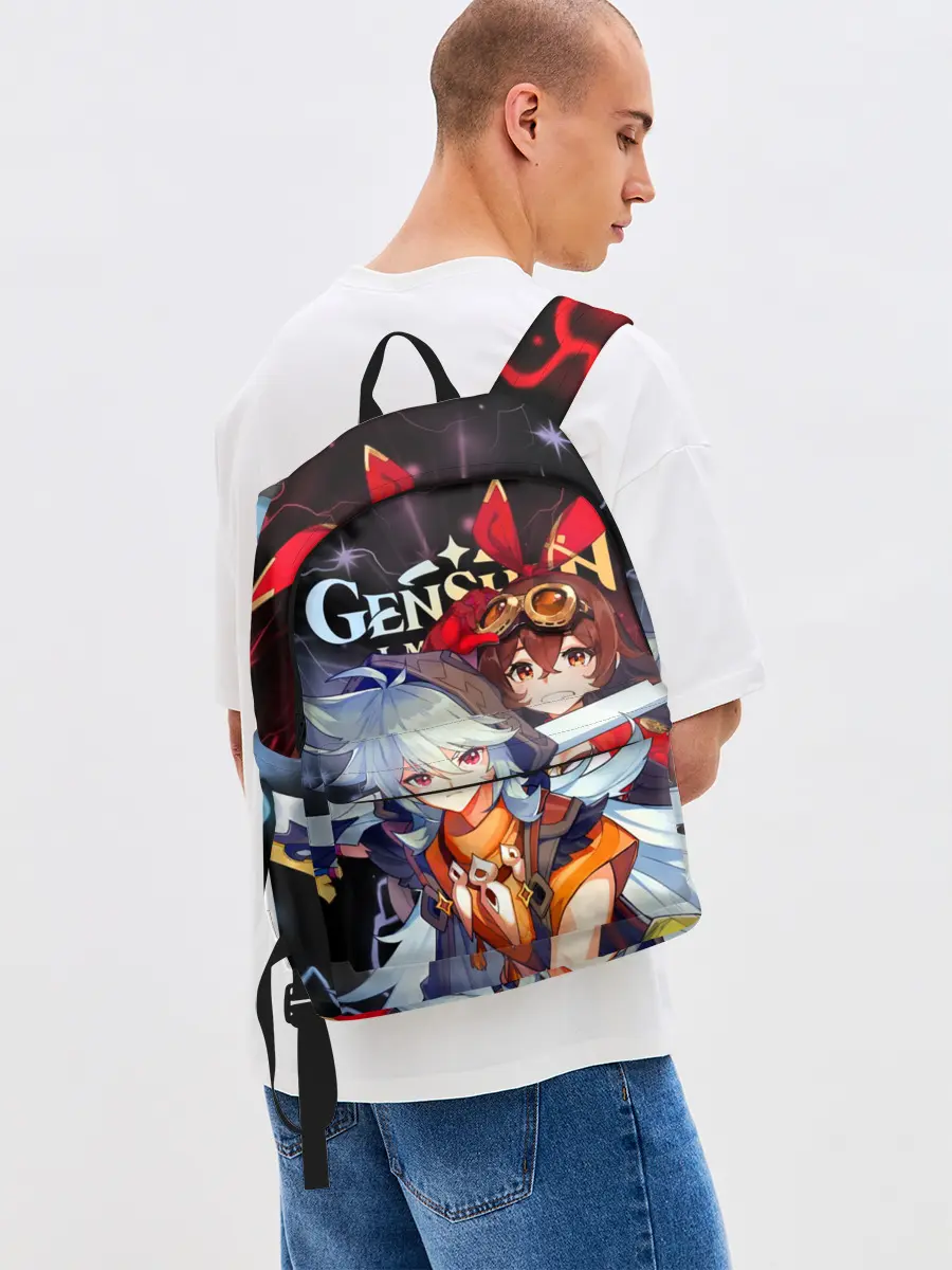 Рюкзак джинсовый / Рэйзор и Эмбер, Genshin Impact