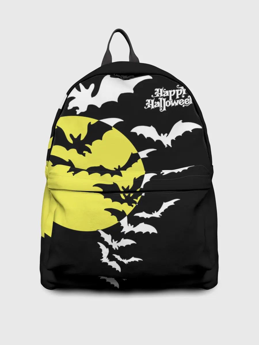 Рюкзак джинсовый / Летучие мыши на Хэллоуин