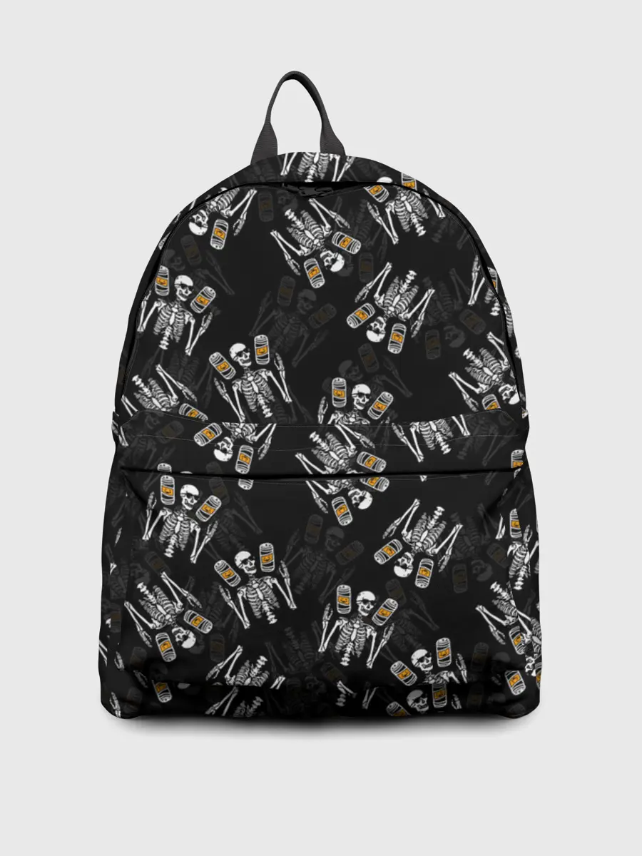 Рюкзак джинсовый / ПАТТЕРН СКЕЛЕТ / HALLOWEEN PARTY