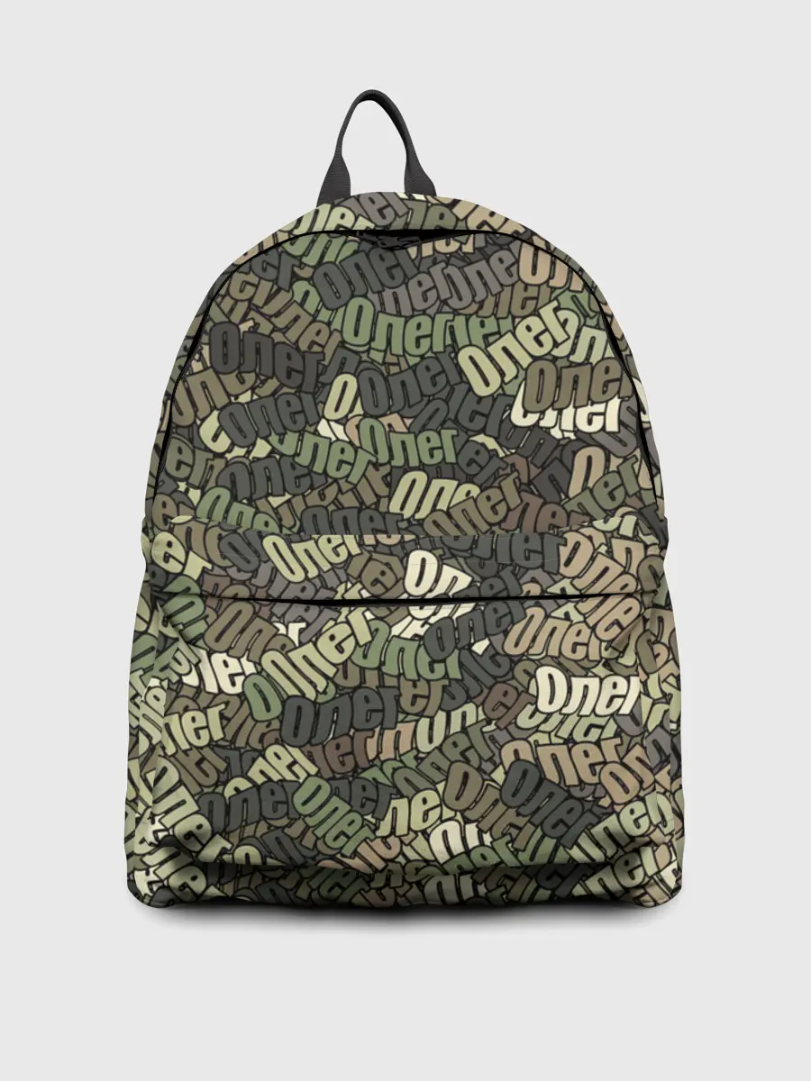 Рюкзак джинсовый / Именной камуфляж Олег