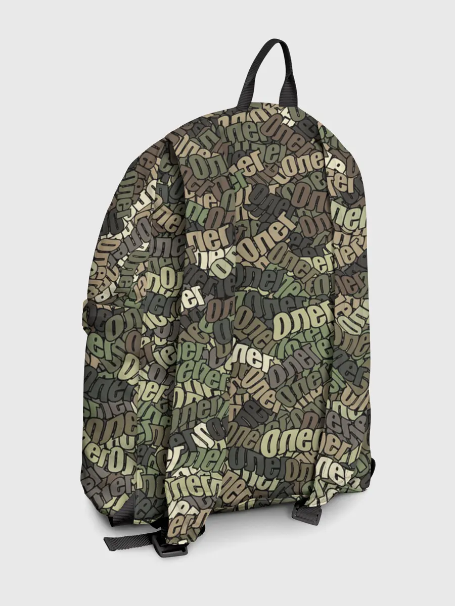 Рюкзак джинсовый / Именной камуфляж Олег