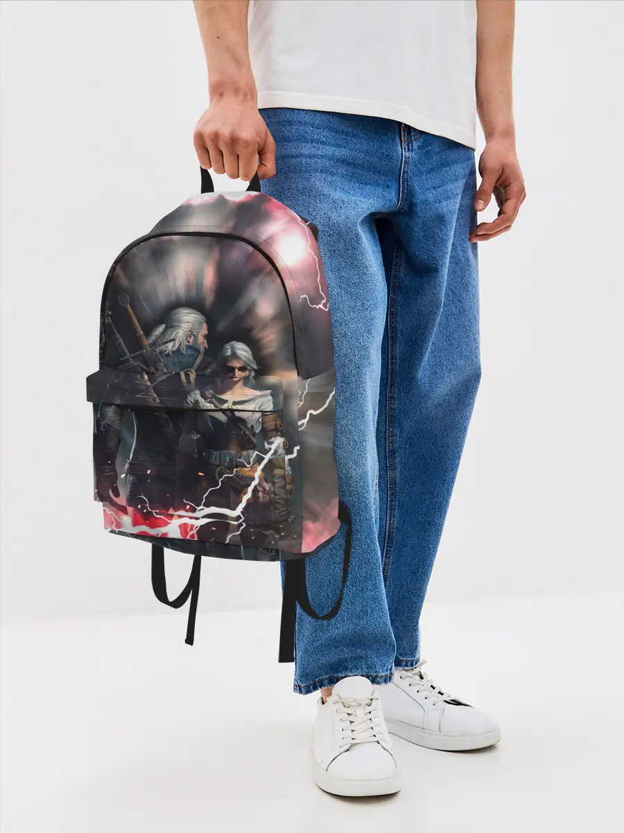 Рюкзак джинсовый / Цирилла | Геральт