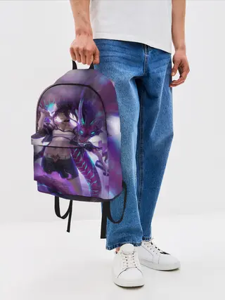Рюкзак джинсовый / LEAGUE OF LEGENDS AKALI / ЛИГА ЛЕГЕНД АКАЛИ