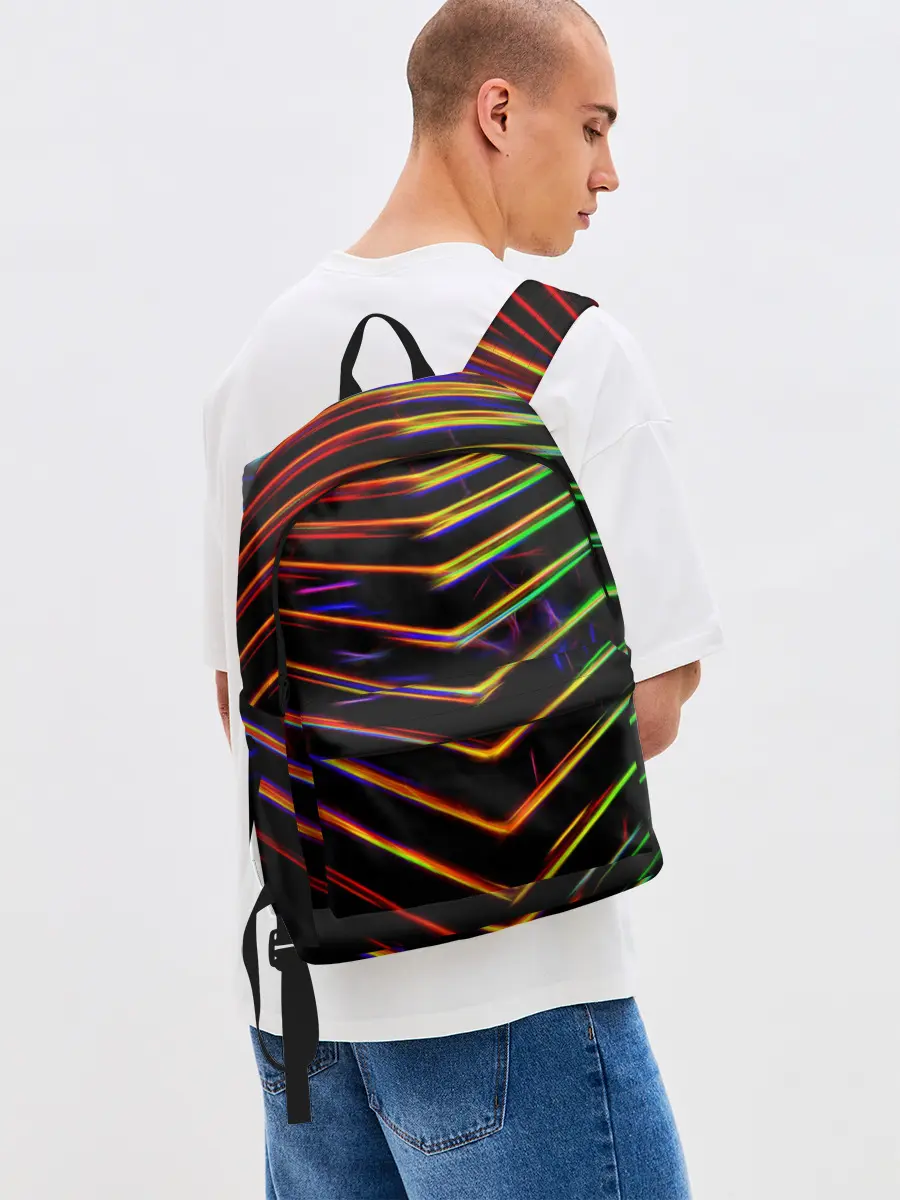 Рюкзак джинсовый / Неоновый угол