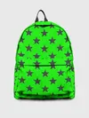 Рюкзак джинсовый / звездный фон зеленый