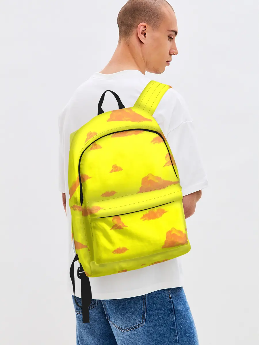 Рюкзак джинсовый / Рыжие облака