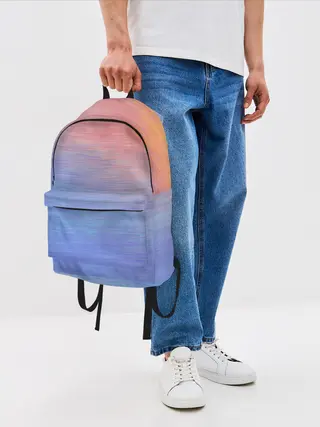 Рюкзак джинсовый / Закат в море