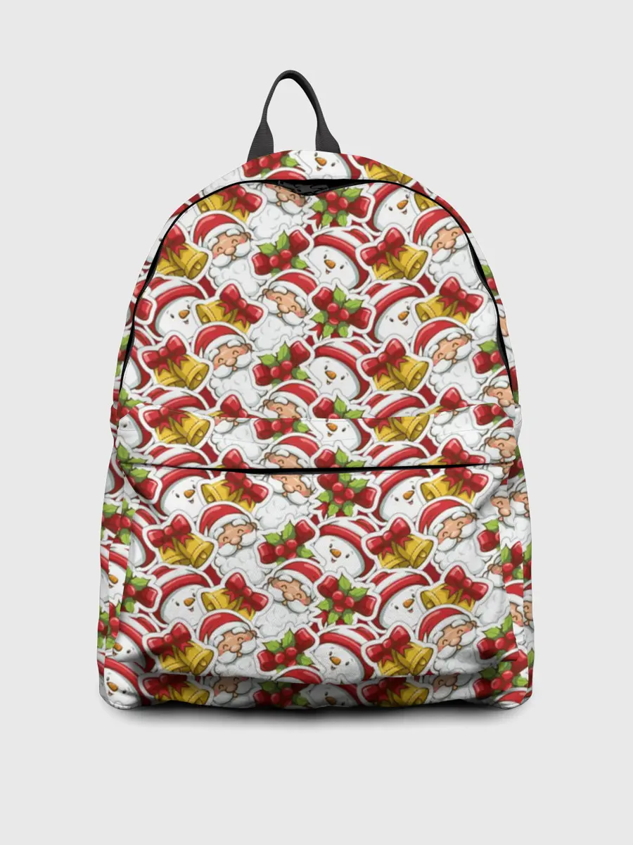 Рюкзак джинсовый / Дед Мороз и Снеговик