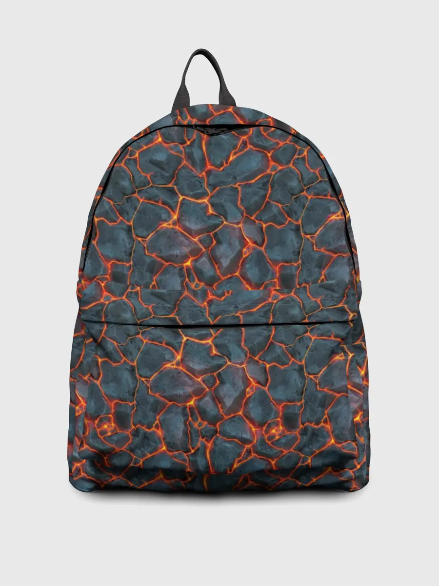 Рюкзак джинсовый / неоновая лава