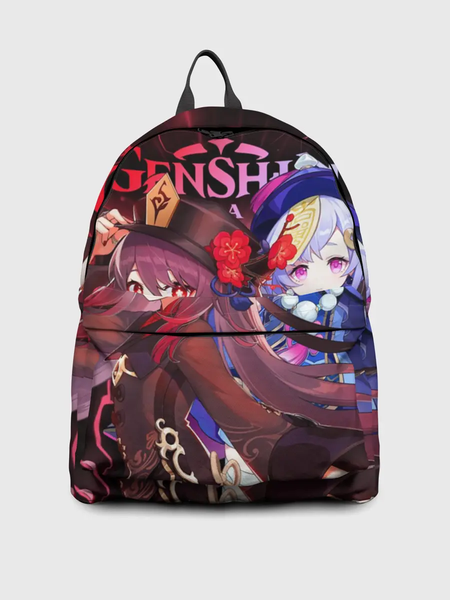 Рюкзак джинсовый / Ху Тао и Ци Ци, Genshin Impact