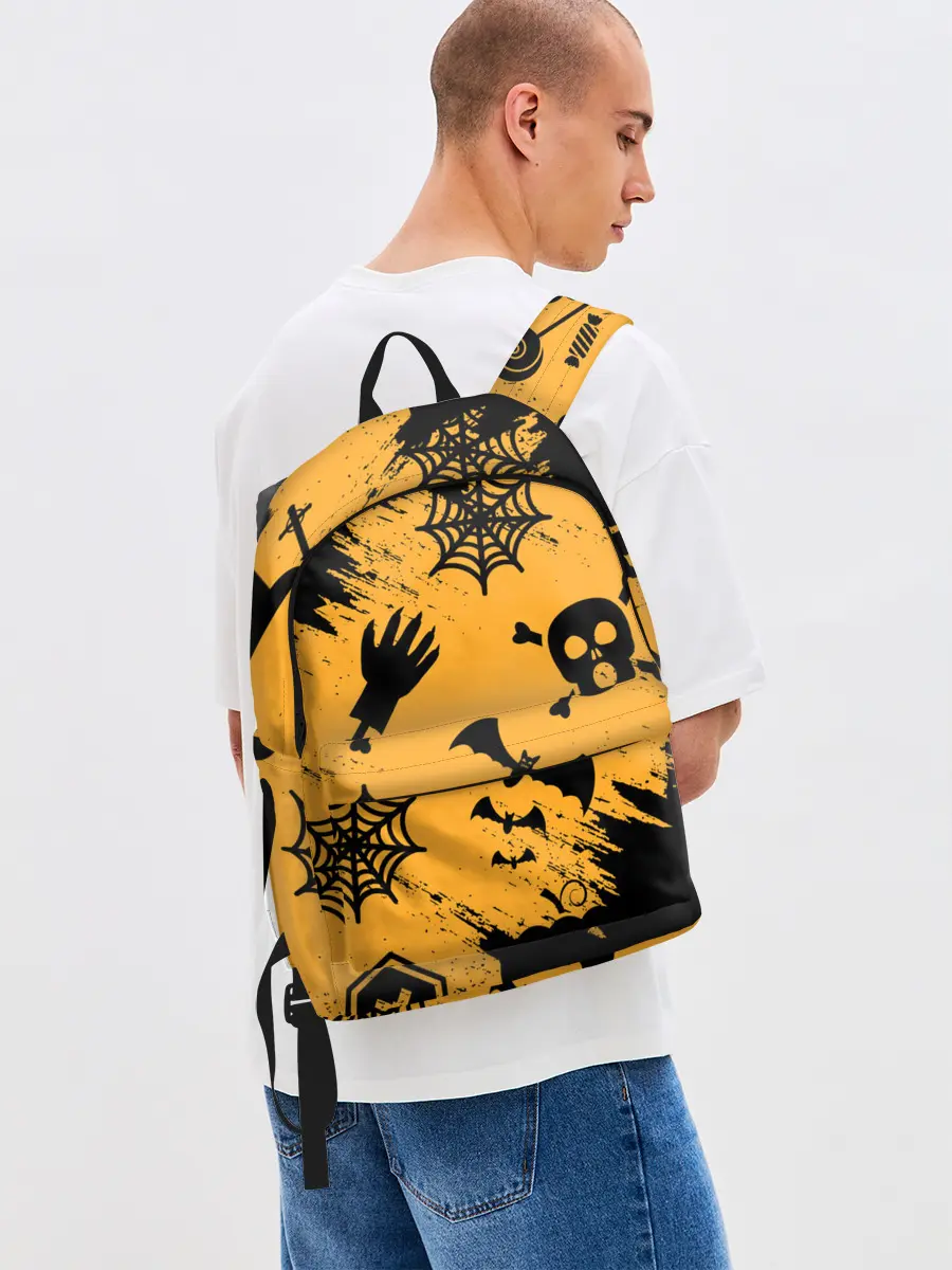 Рюкзак джинсовый / УЖАСТИК НА ХЭЛЛОУИН