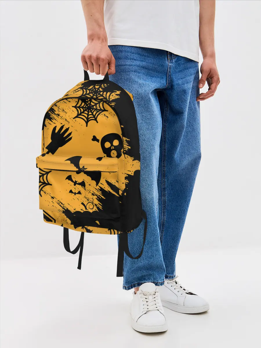 Рюкзак джинсовый / УЖАСТИК НА ХЭЛЛОУИН