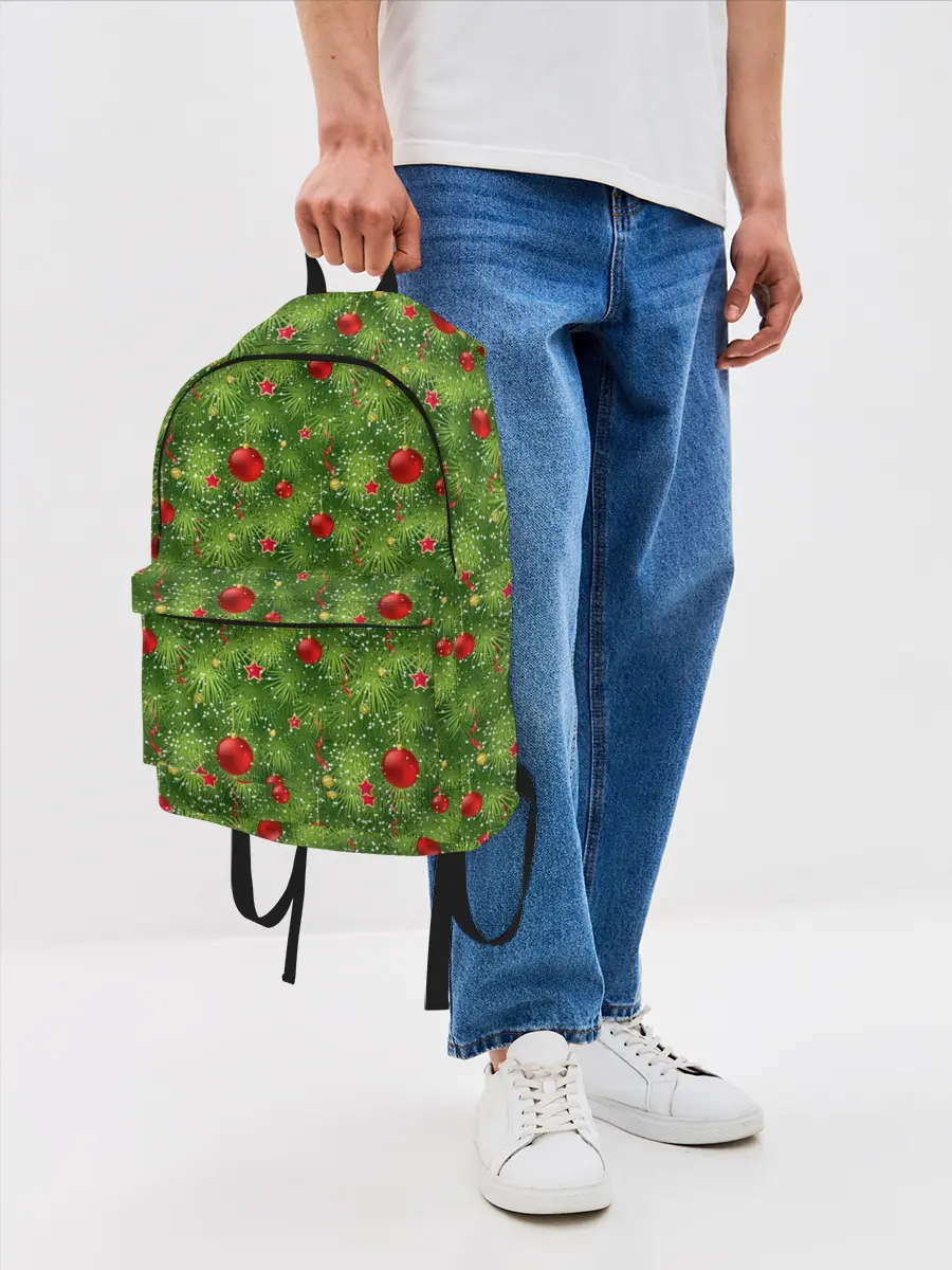 Рюкзак джинсовый / Зелёная Ёлка