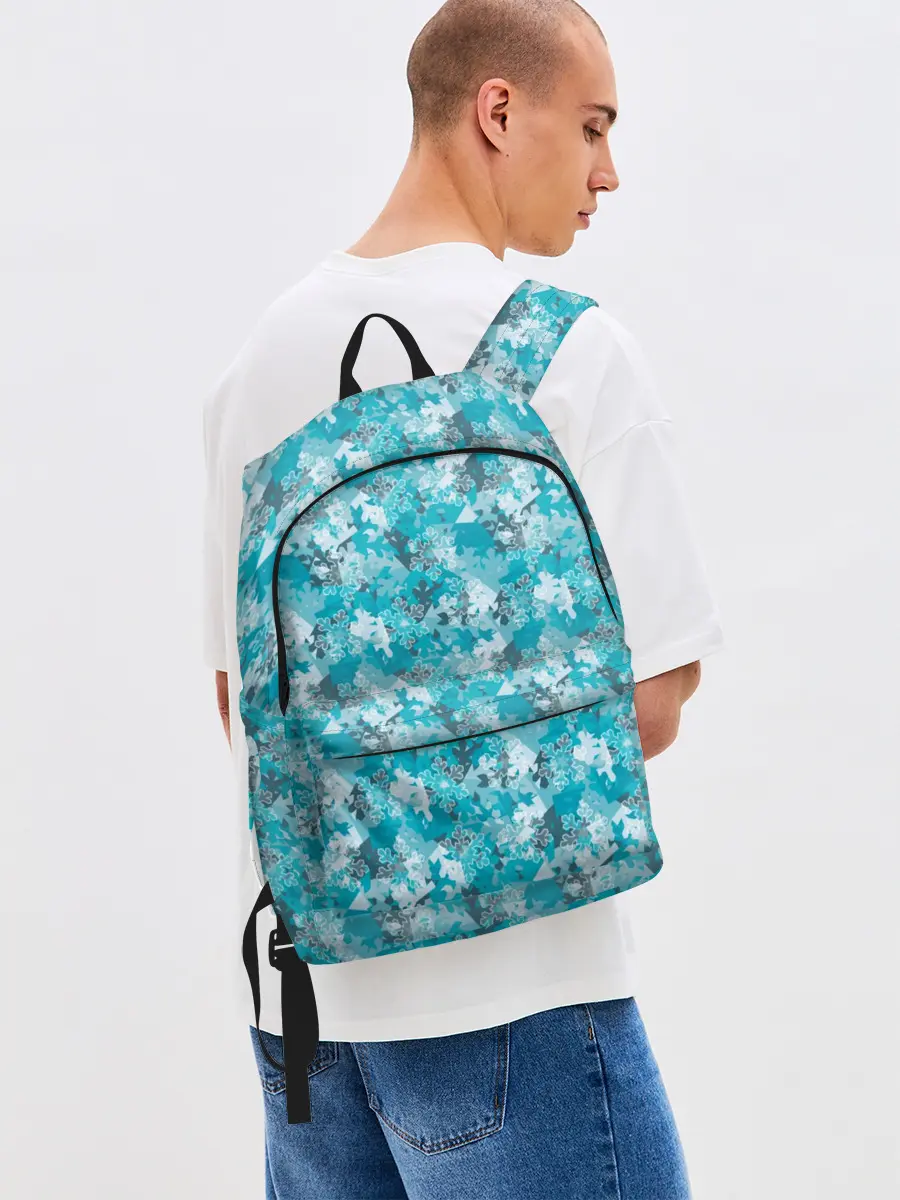 Рюкзак джинсовый / Снежный Дизайн