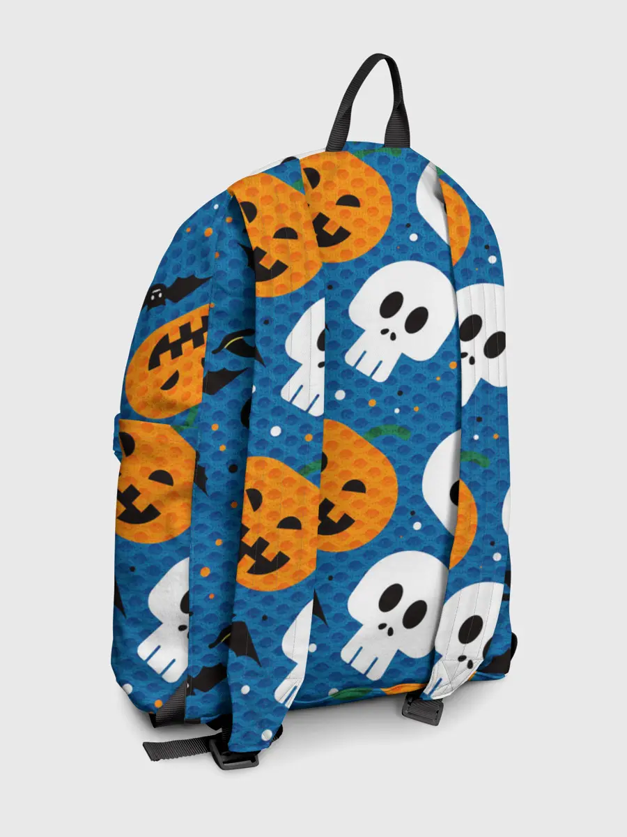 Рюкзак джинсовый / ЧЕРЕПА И ТЫКВЫ | HALLOWEEN