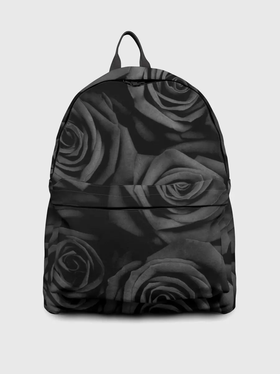Рюкзак джинсовый / Черные розы