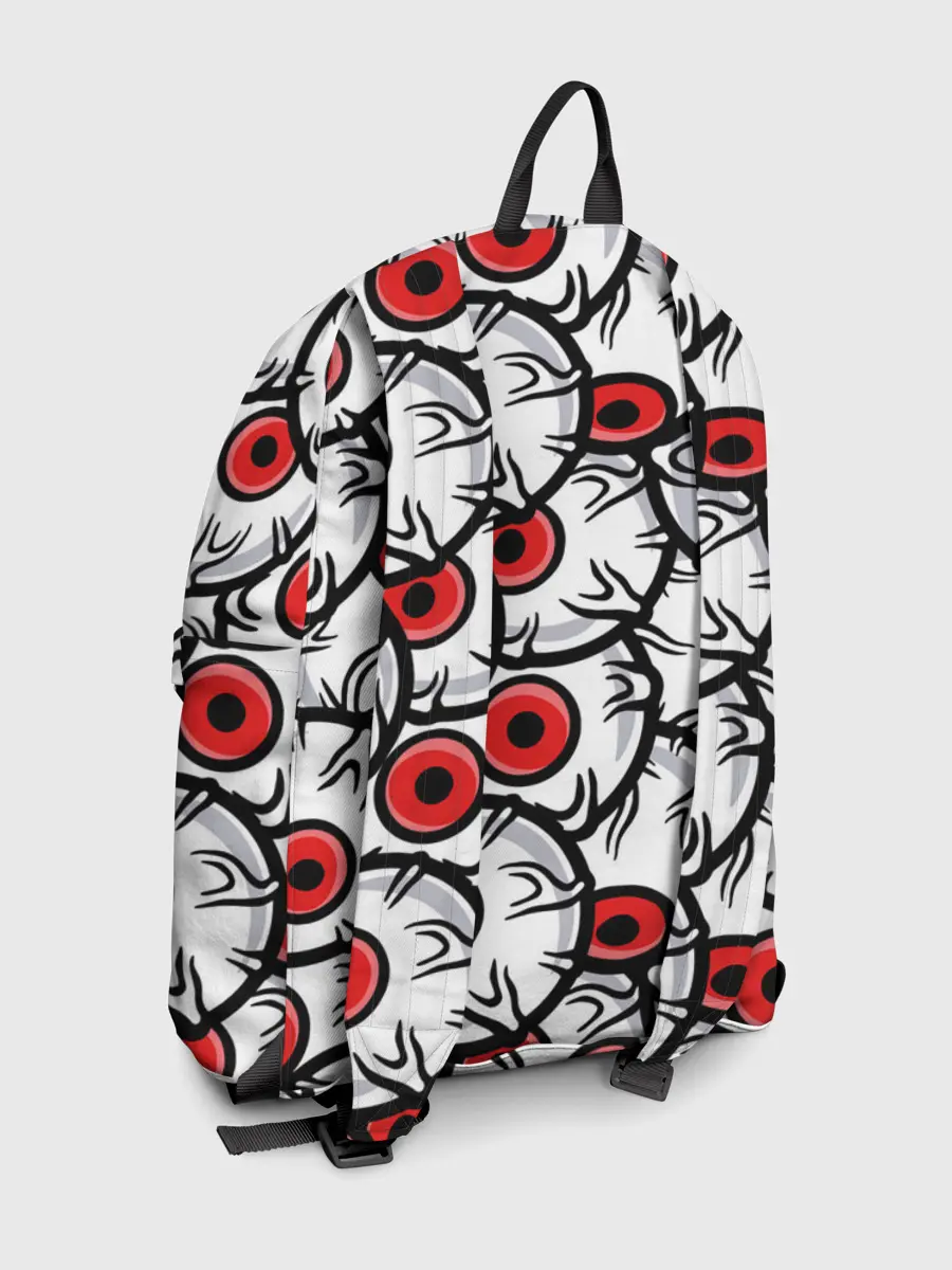 Рюкзак джинсовый / HALLOWEEN EYES / ХЕЛЛОУИН ГЛАЗА