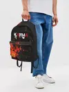 Рюкзак джинсовый / Karma No Fun | Огонь