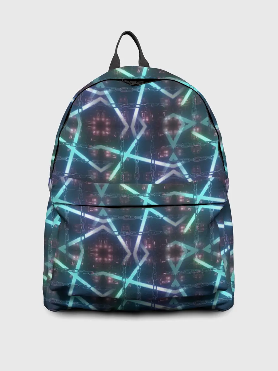 Рюкзак джинсовый / неоновый панк