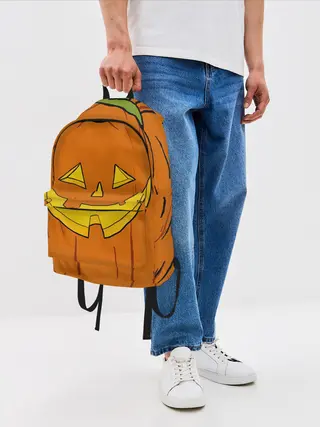 Рюкзак джинсовый / Костюм тыквы / Halloween