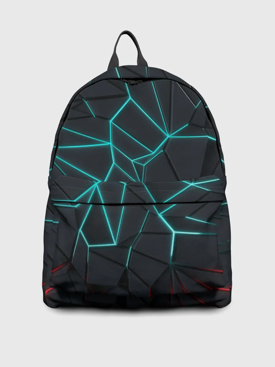 Рюкзак джинсовый / Геометрический фон